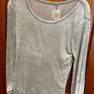 Chaser Women's Grey Long Sleeve Top